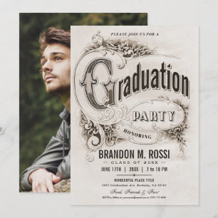 Invitaciones al Partido de Graduación de Fotografí