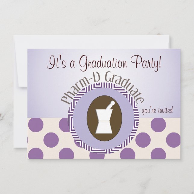 Invitaciones al Partido de Graduación Farmacéutica (Anverso)