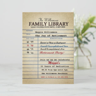 Invitaciones al Partido de Jubilación Bibliotecari