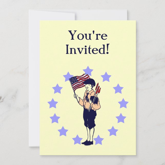 Invitaciones al Partido Personalizado de la Bander (Anverso)