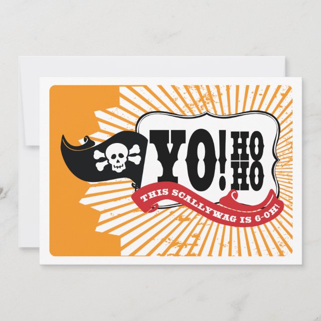 Invitaciones al Partido Pirata - Yo Ho (Anverso)