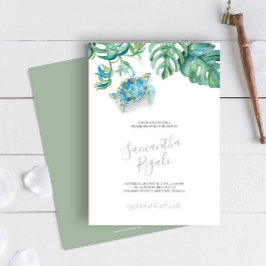 Invitaciones al Personalizable Tropical Bridal Sho