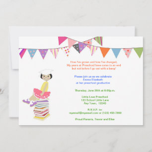 Invitaciones al preescolar o jardín de infancia