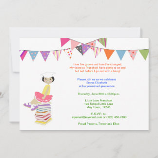 Invitaciones al preescolar o jardín de infancia