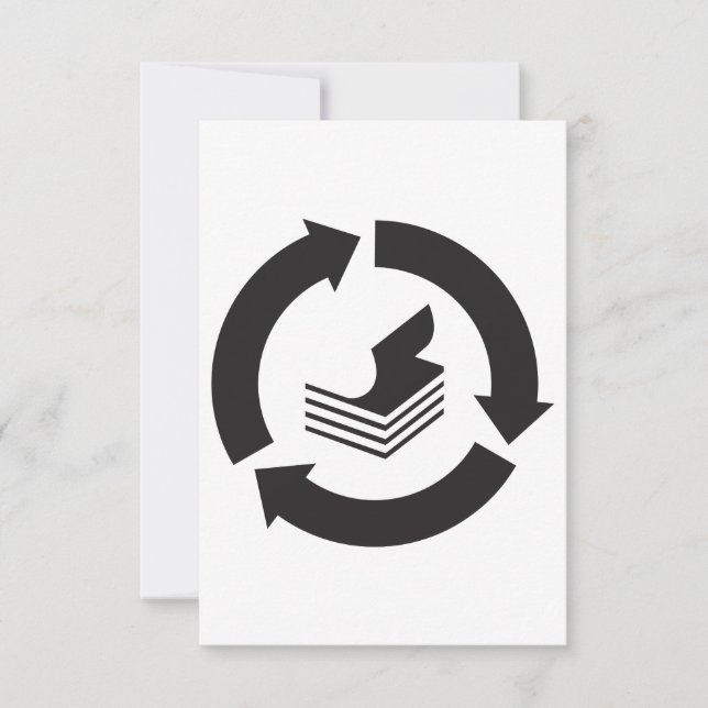 Invitaciones al reciclaje de papel (Anverso)