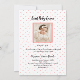 Invitaciones al Servicio Memorial Personalizado pa