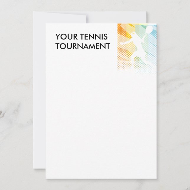 INVITACIONES AL TORNEO DE TENIS (Anverso)
