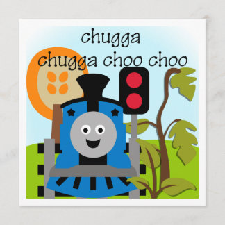 Invitaciones al tren de Chugga Choo