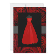 Invitaciones al vestido rojo