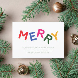 Invitaciones alegres para fiestas navideñas