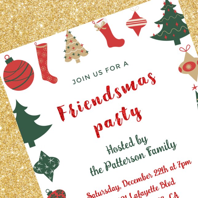 Invitaciones amistosas Cuelgan los calcetines de l (Subido por el creador)