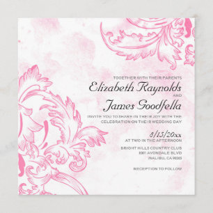 Invitaciones antiguas de la boda del Flourish