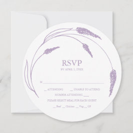 Invitaciones apilables de tarjetas Monogram Lavend