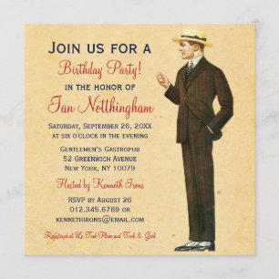 Invitaciones apuestas de la fiesta del cumpleaños