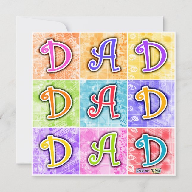 Invitaciones - Arte pop de DAD (Anverso)