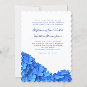 Invitaciones azules 2, cielo de la boda de la