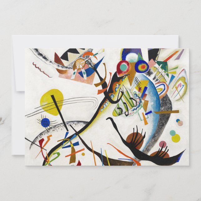 Invitaciones azules del segmento de Kandinsky (Anverso)