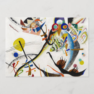 Invitaciones azules del segmento de Kandinsky