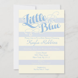 Invitaciones Baby Shower, Little Boy Blue