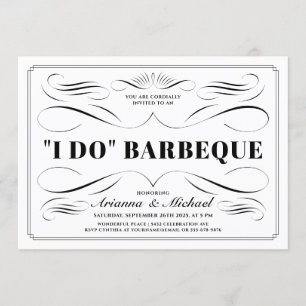 Invitaciones BBQ - Desplazamiento de color Persona