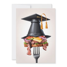 invitaciones bbq modernas para graduación