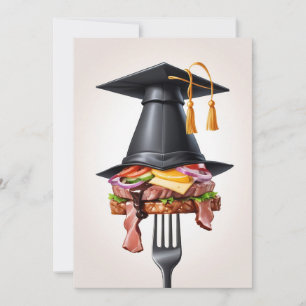 invitaciones bbq modernas para graduación
