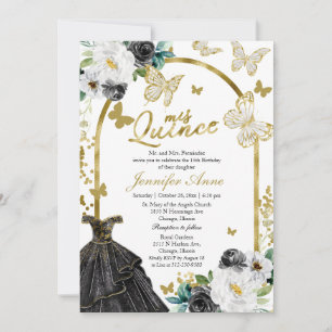Invitaciones bilingües Butterfly Quince