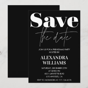invitaciones Black Friendsmas Guarde la fecha