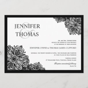 Invitaciones blancas formales de la boda del