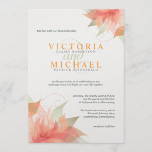 Invitaciones blancas metálicas de la boda del