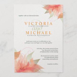 Invitaciones blancas metálicas de la boda del