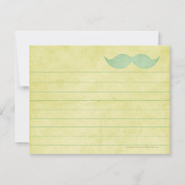 Invitaciones Blue STACHE-onery (Anverso)