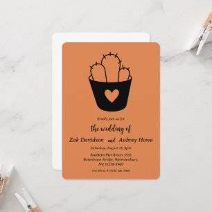 Invitaciones bodas occidentales de boho moderno