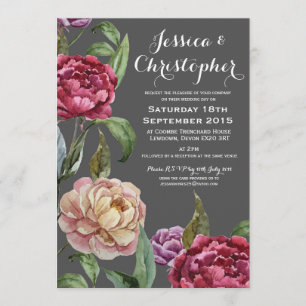 Invitaciones bohemias de matrimonio personalizado
