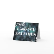 Invitaciones Bokeh Te Pregunto con Bigote