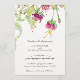 Invitaciones botánicas modernas florales de la
