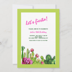 Invitaciones Cactus