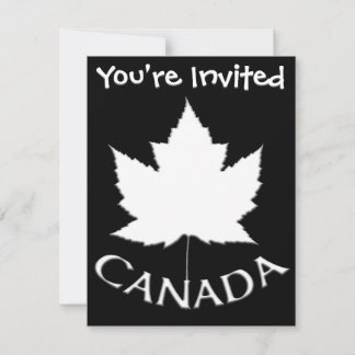 Invitaciones Canadá Personalizadas Tarjetas de RSV