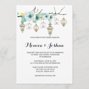 Invitaciones caprichosas de la boda de la linterna
