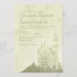 Invitaciones caprichosas de la boda del castillo