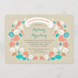 Invitaciones casuales a la ducha de novia en la pl
