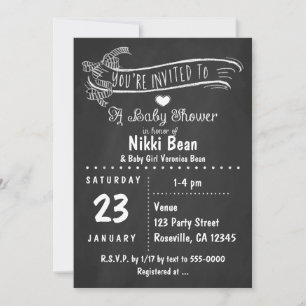 Invitaciones Chic con Arco de Cebra para Baby Show