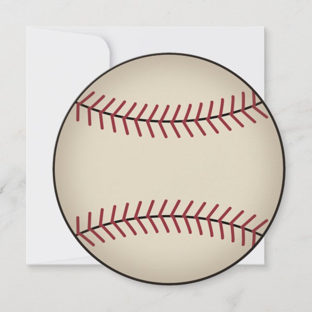 Invitaciones Clásicas de Béisbol (Anverso)