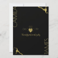 Invitaciones con Monograma de Claddagh