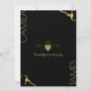 Invitaciones con Monograma de Claddagh
