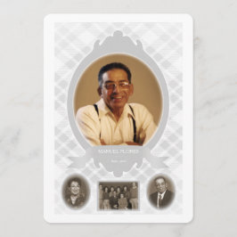 invitaciones conmemorativas de fotos familiares