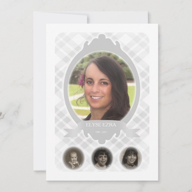 invitaciones conmemorativas de la foto de senescen (Anverso)