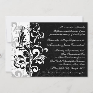 Invitaciones contemporáneas a la boda de nalgas ne
