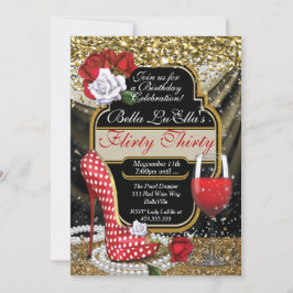 Invitaciones coquetas de la fiesta de cumpleaños