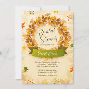 Invitaciones Corona de Otoño